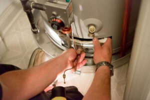 Checking water heater before vacation